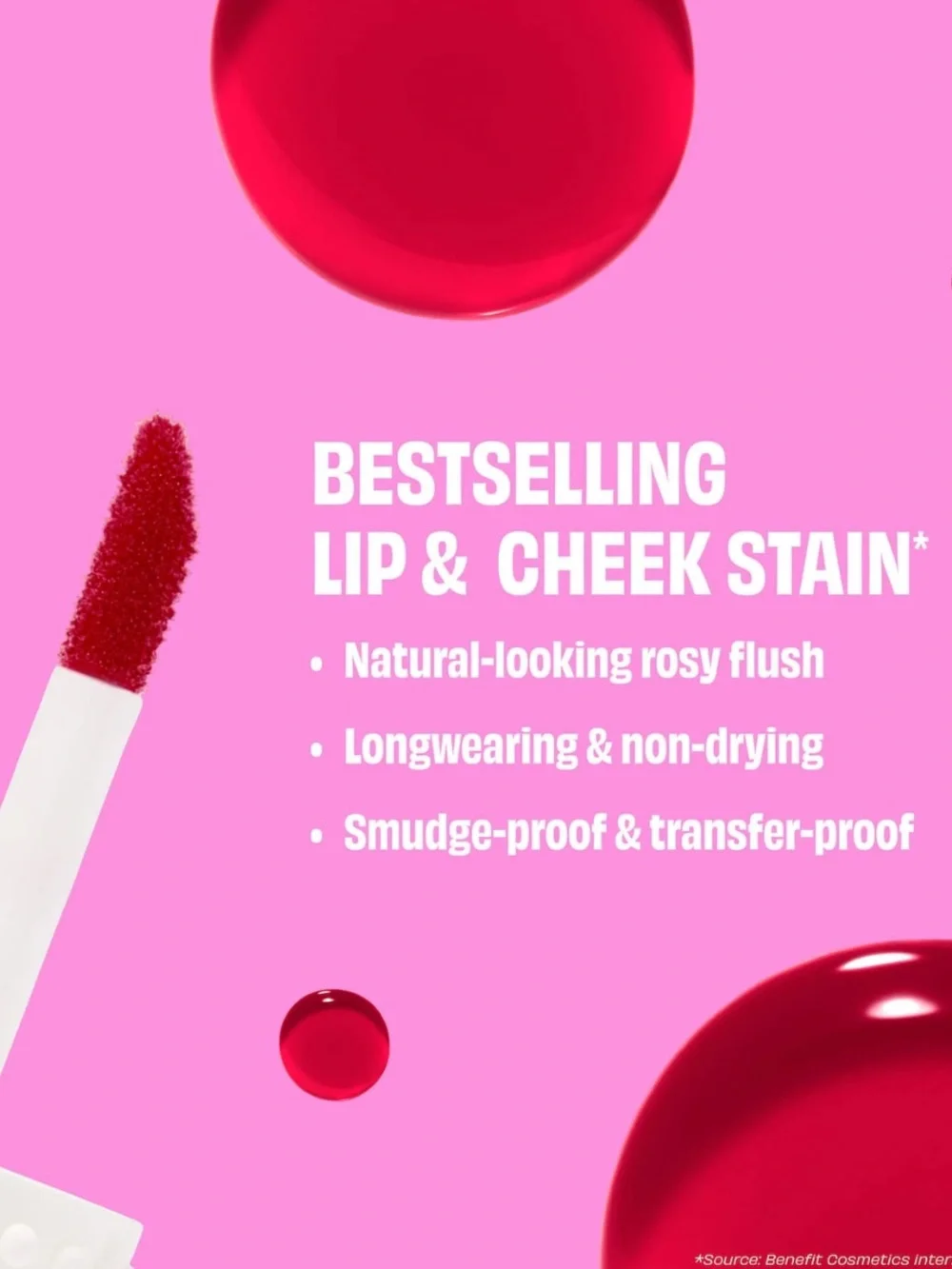 Benetint Bliss Liquid Lip + Cheek Blush Stain Duo Makeup Gift Set 6ml X 2 NEW